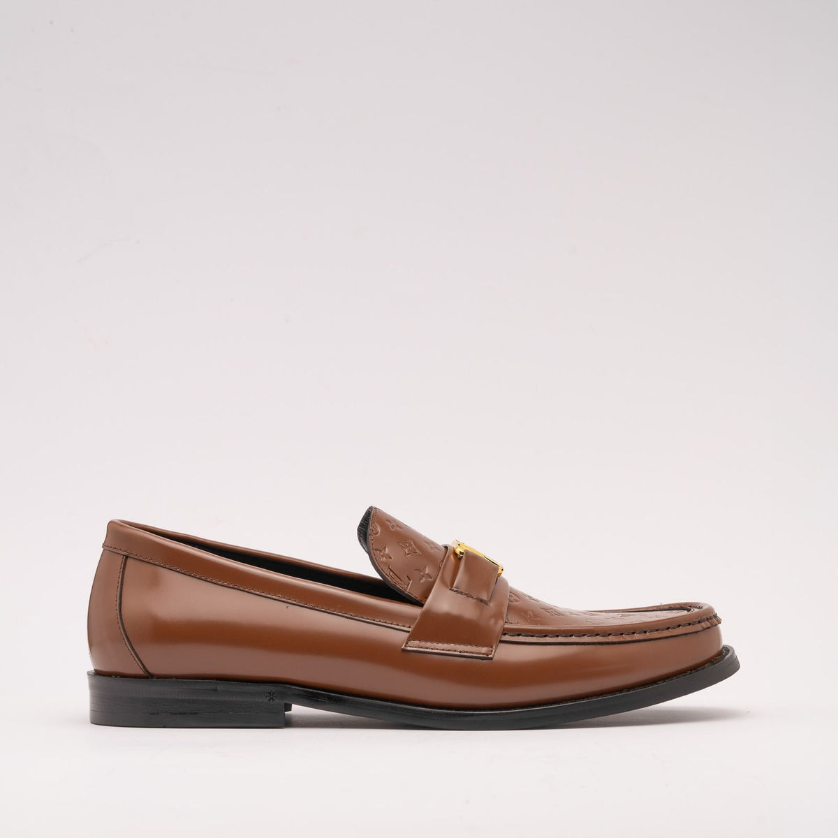 LOUIS VUITTON Major Loafer Embossed Brown 1:1