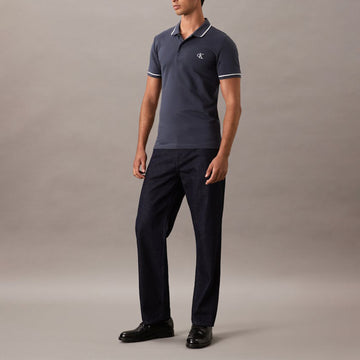 Calvin Klein  Slim Tipping Zinc Polo Shirt