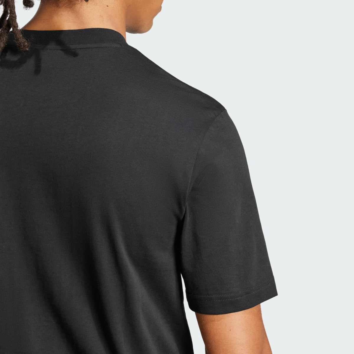 Adidas Essentials Small Logo Single Jersey Tee Black