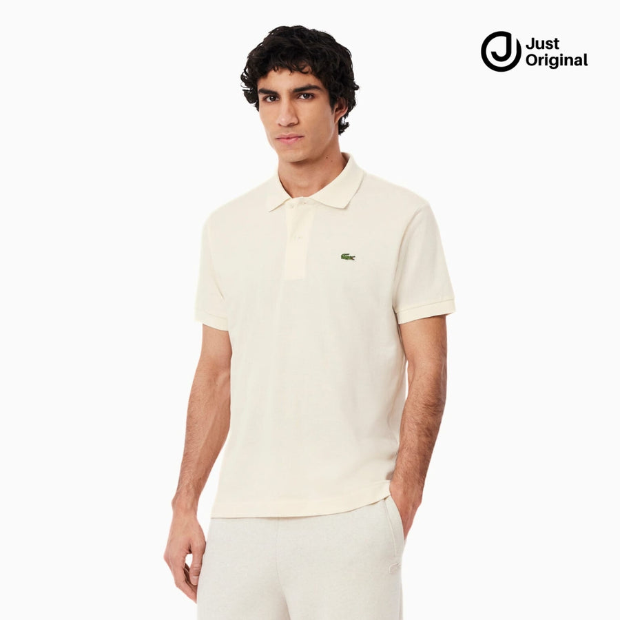 LCT Classic Fit Terry Polo Shirt Off White