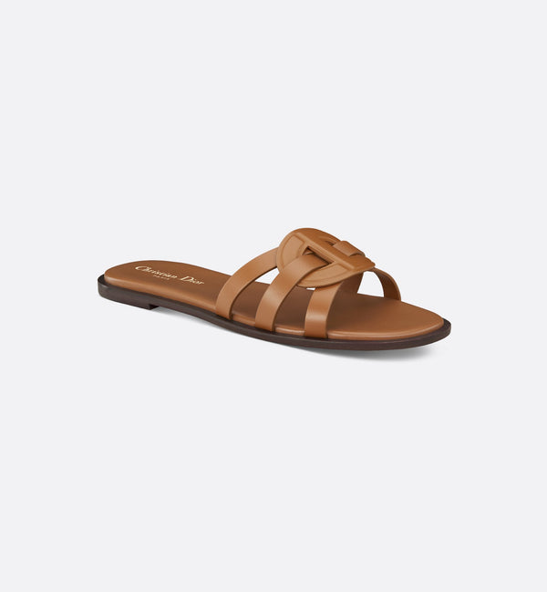D-Club Slide ( Camel Calfskin )