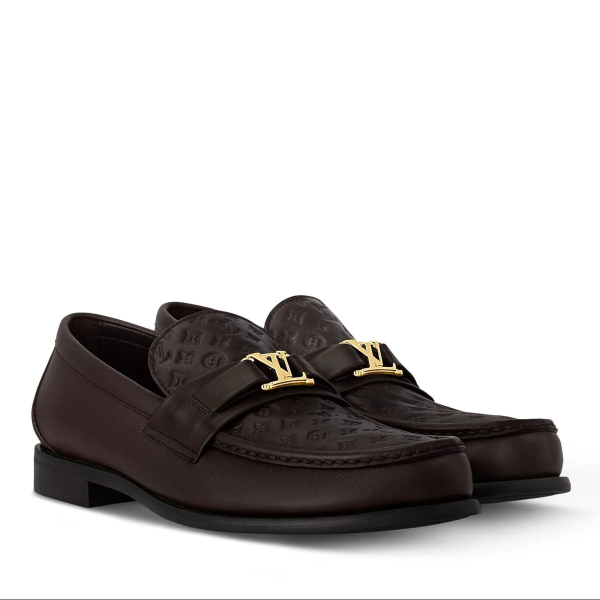 L.V Major Loafer Embossed Brown 1:1