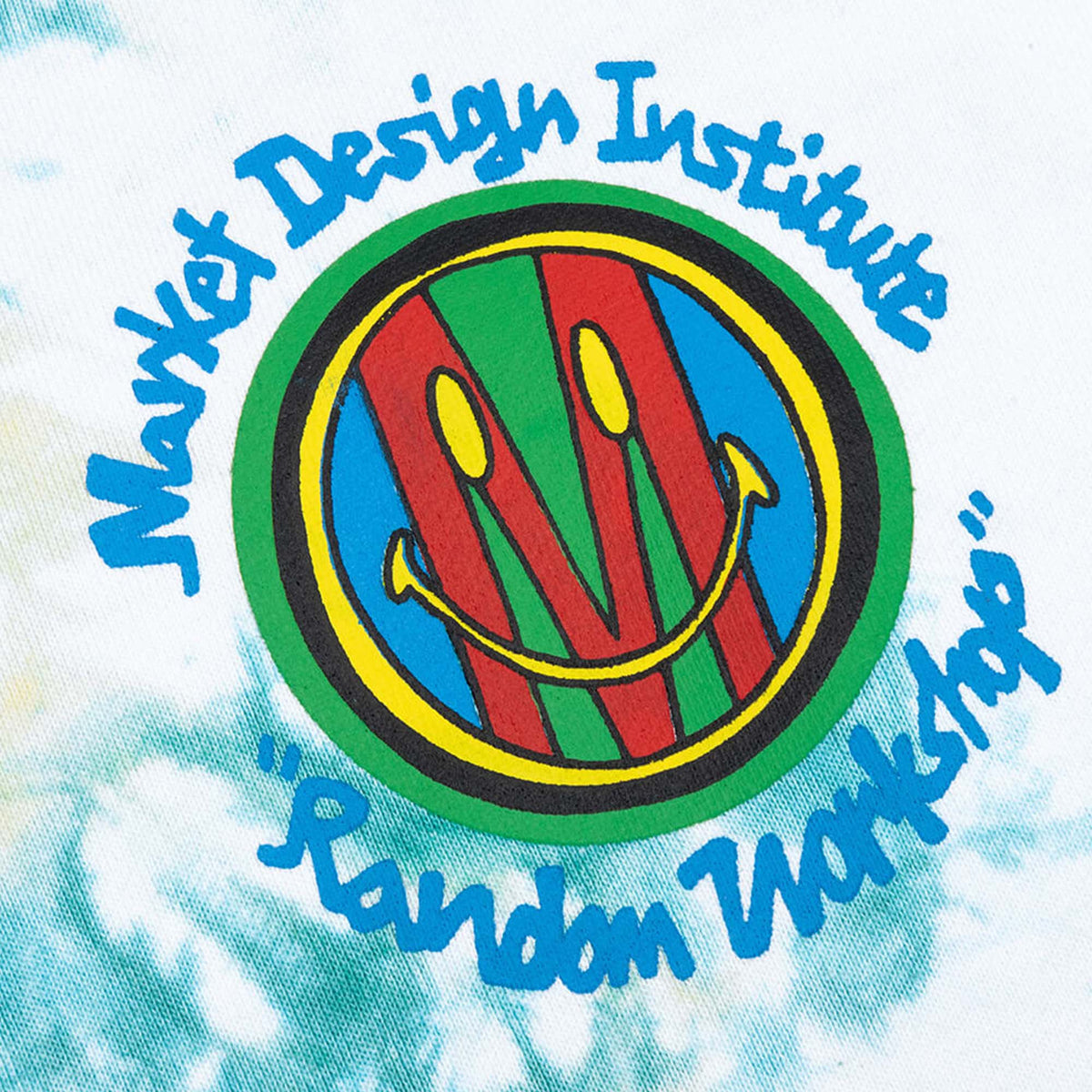 Market Smiley Design Institute Tie Dye Crewneck Sweatshirt - Two Tie Dye