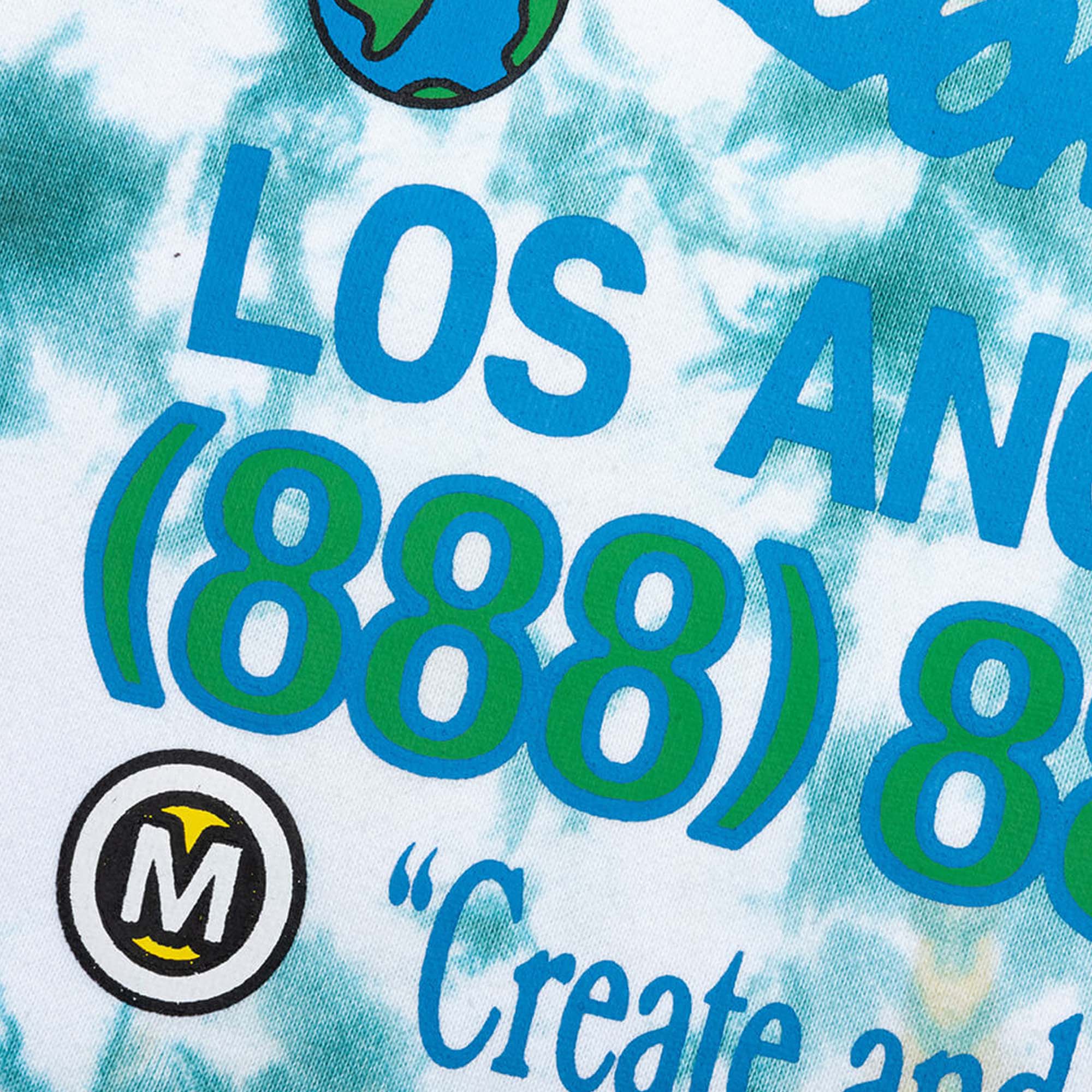 Market Smiley Design Institute Tie Dye Crewneck Sweatshirt - Two Tie Dye