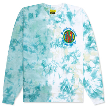 Market Smiley Design Institute Tie Dye Crewneck Sweatshirt - Two Tie Dye