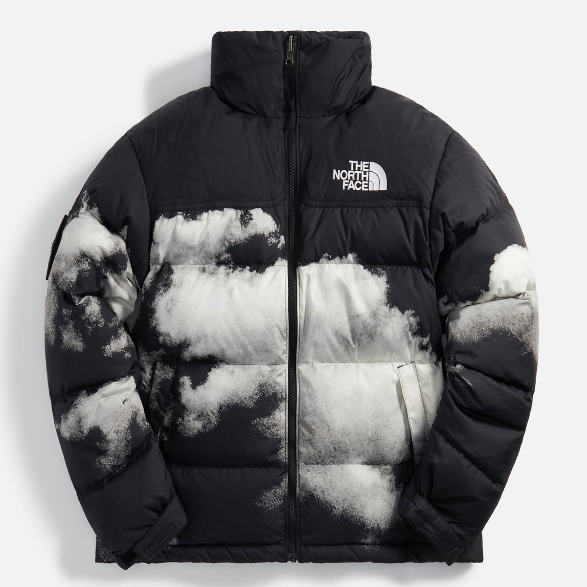 Men's Printed 92 Retro Anniversary Nuptse Jacket in Black & White