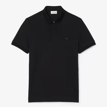 Lacoste Regular Fit Paris Stretch Piqué Polo Shirt Black