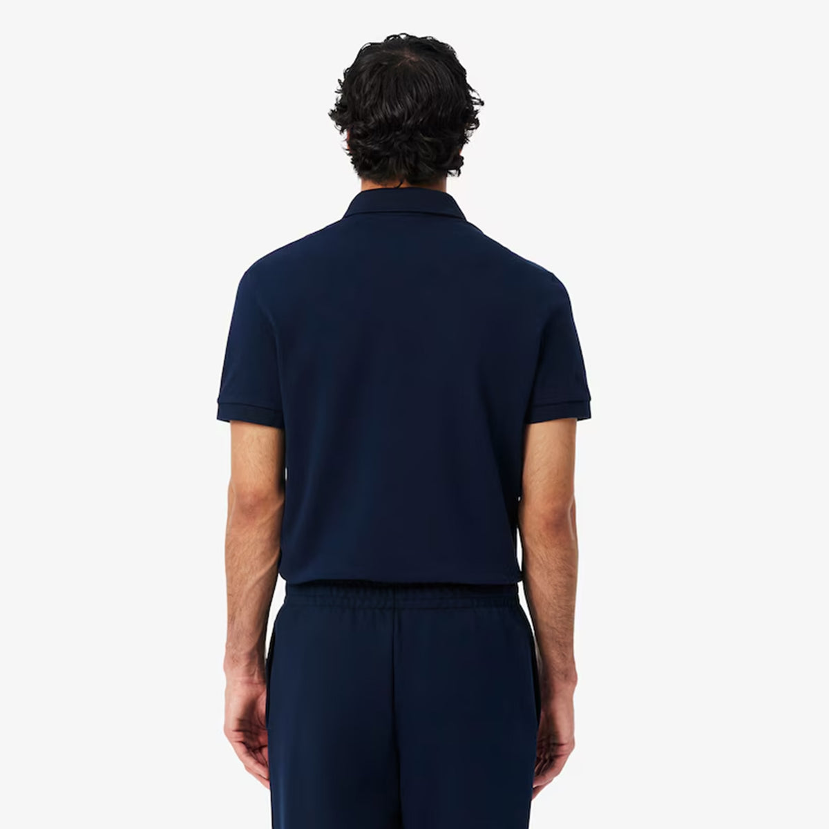 Lacoste Regular Fit Paris Stretch Piqué Polo Shirt Navy Blue