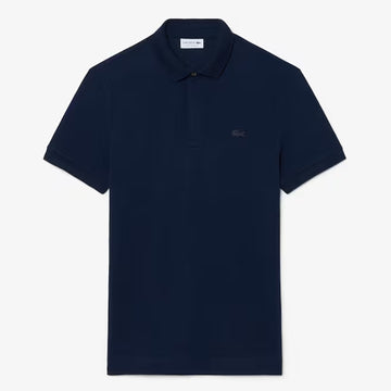 Lacoste Regular Fit Paris Stretch Piqué Polo Shirt Navy Blue