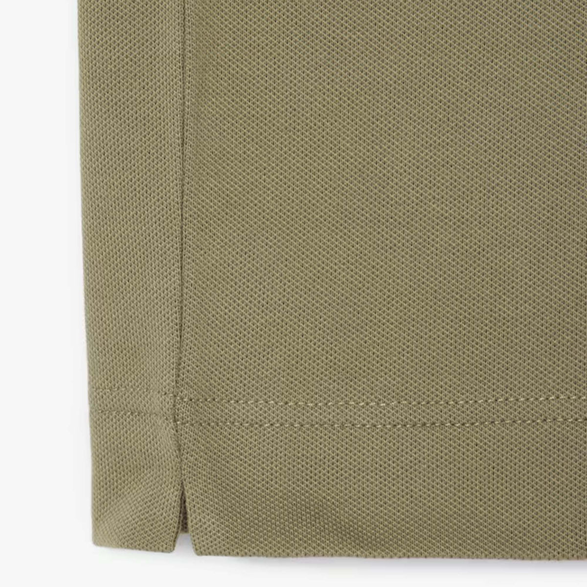 Lacoste Regular Fit Paris Stretch Piqué Polo Shirt Khaki Green