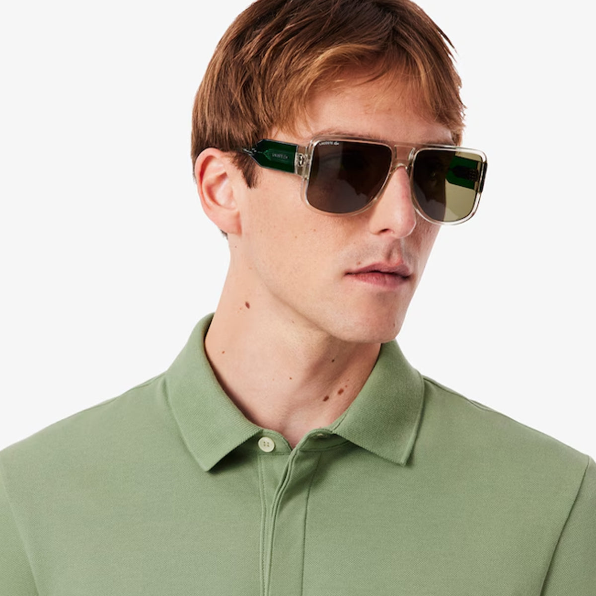 Lacoste Regular Fit Paris Stretch Piqué Polo Shirt Soge Green
