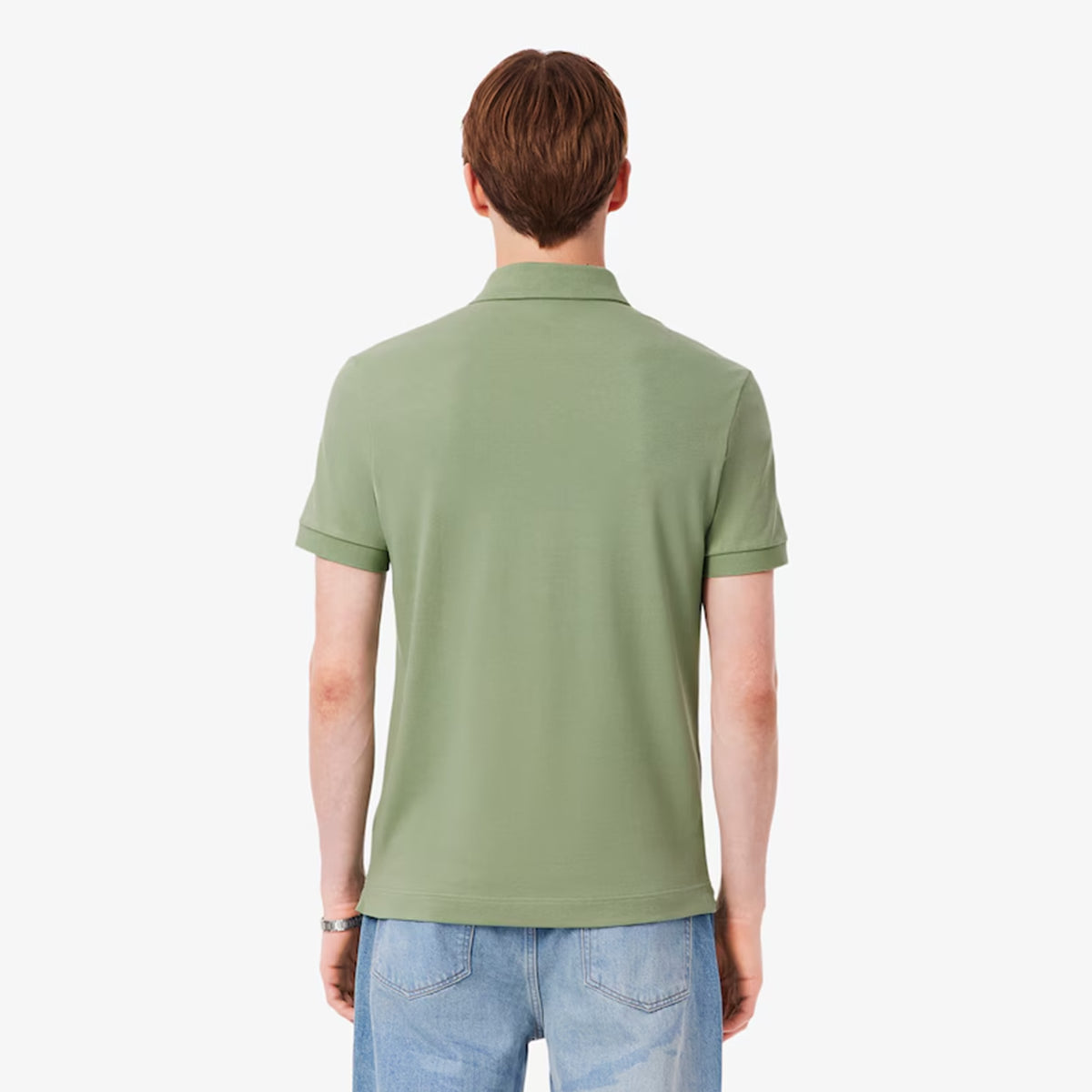 Lacoste Regular Fit Paris Stretch Piqué Polo Shirt Soge Green