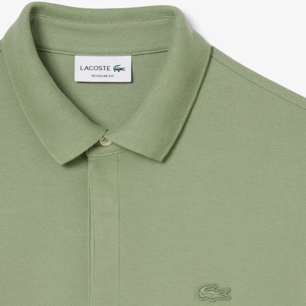 Lacoste Regular Fit Paris Stretch Piqué Polo Shirt Soge Green
