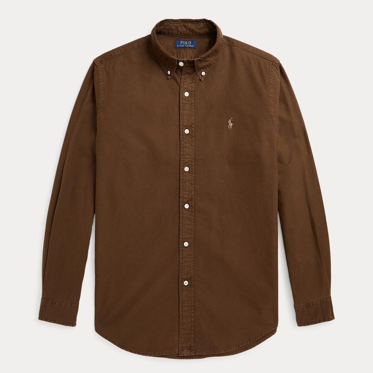 Ralph Lauren Knit Oxford Brown Shirt