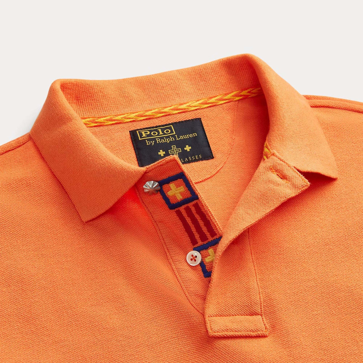 PRL - x Naiomi Glasses Mesh Polo Shirt - Orange