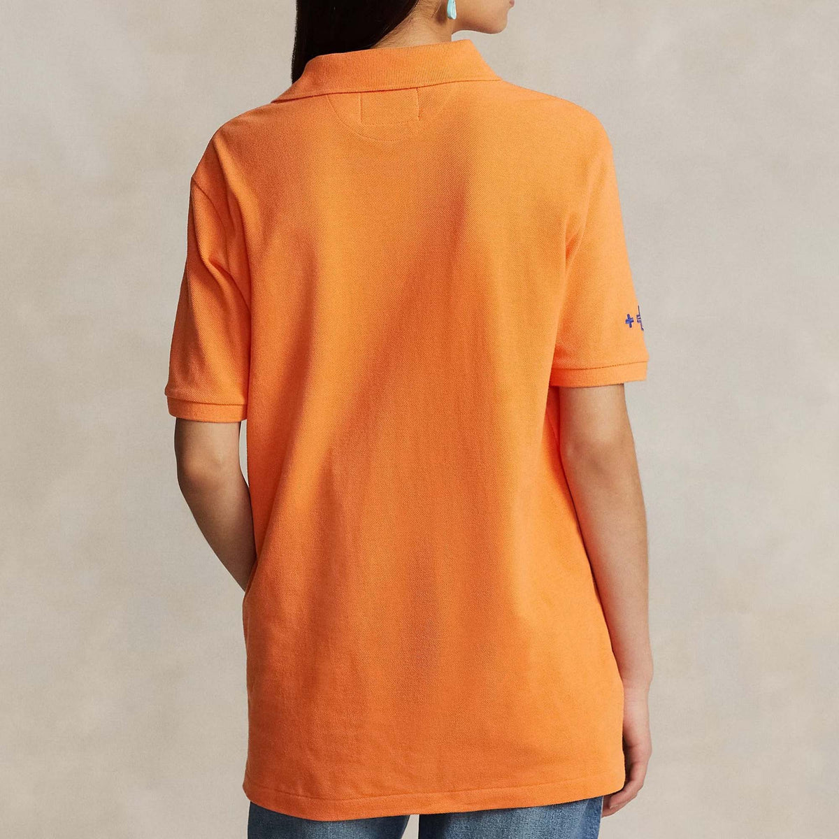 PRL - x Naiomi Glasses Mesh Polo Shirt - Orange