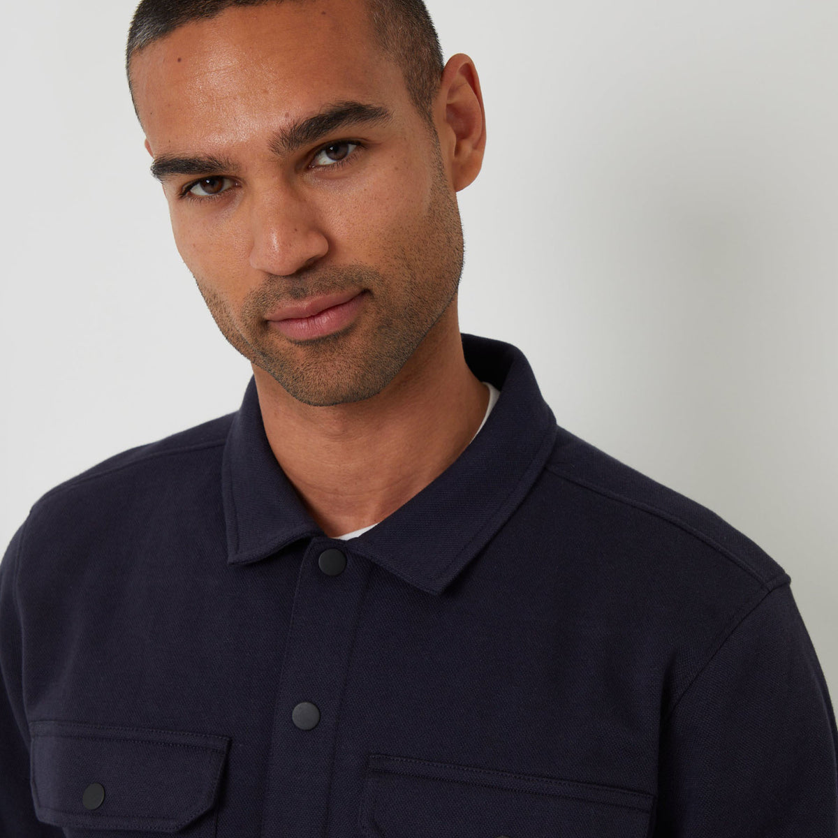 Threadbare Garment Research Interlock Jacket Navy.