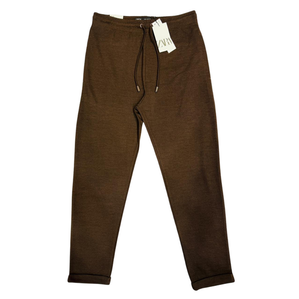 ZR Chocolate Brown Jogger Waist Trouser