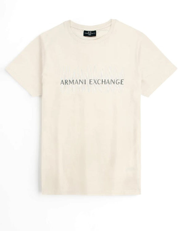 AE Off White Embellished Tee