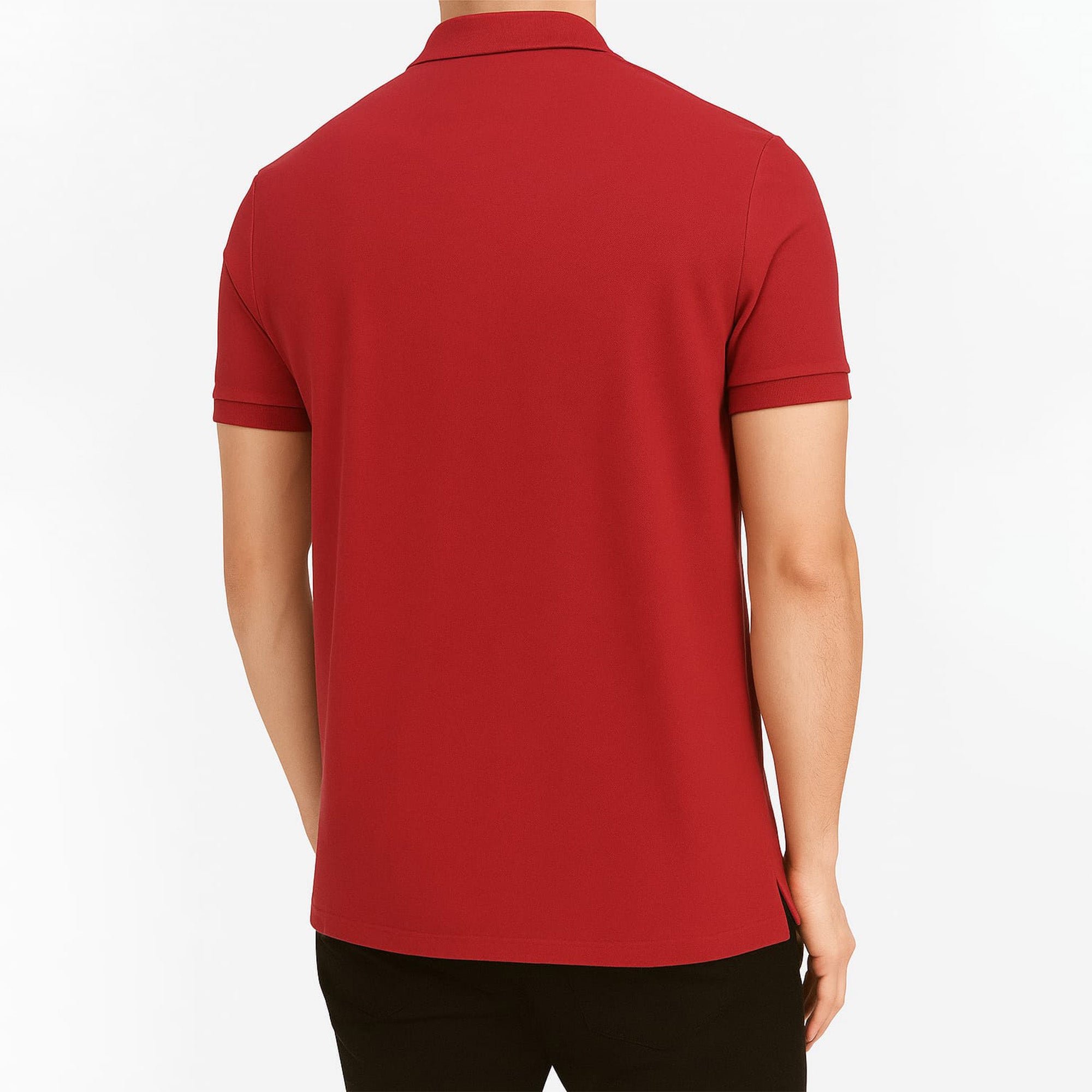 Ralph Lauren Iconic Mesh Half Sleeve Red Polo