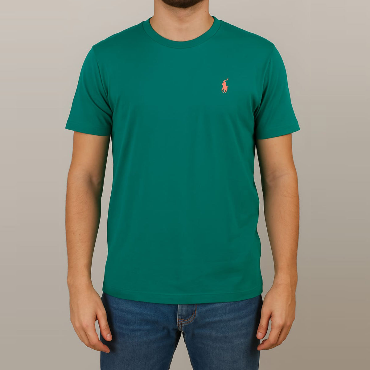 Ralph Lauren Logo Custom Green T-Shirt