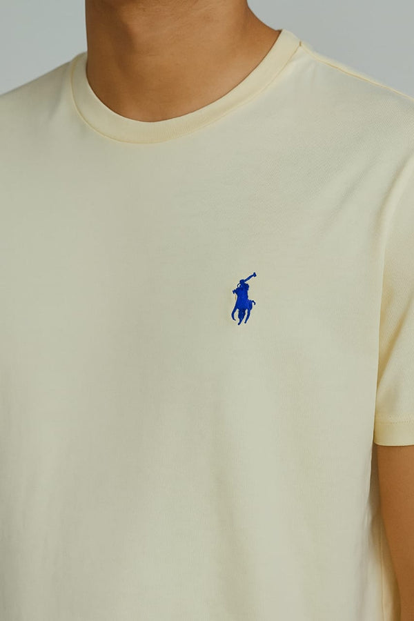 RL Basic Tee Yellow/Blue Logo