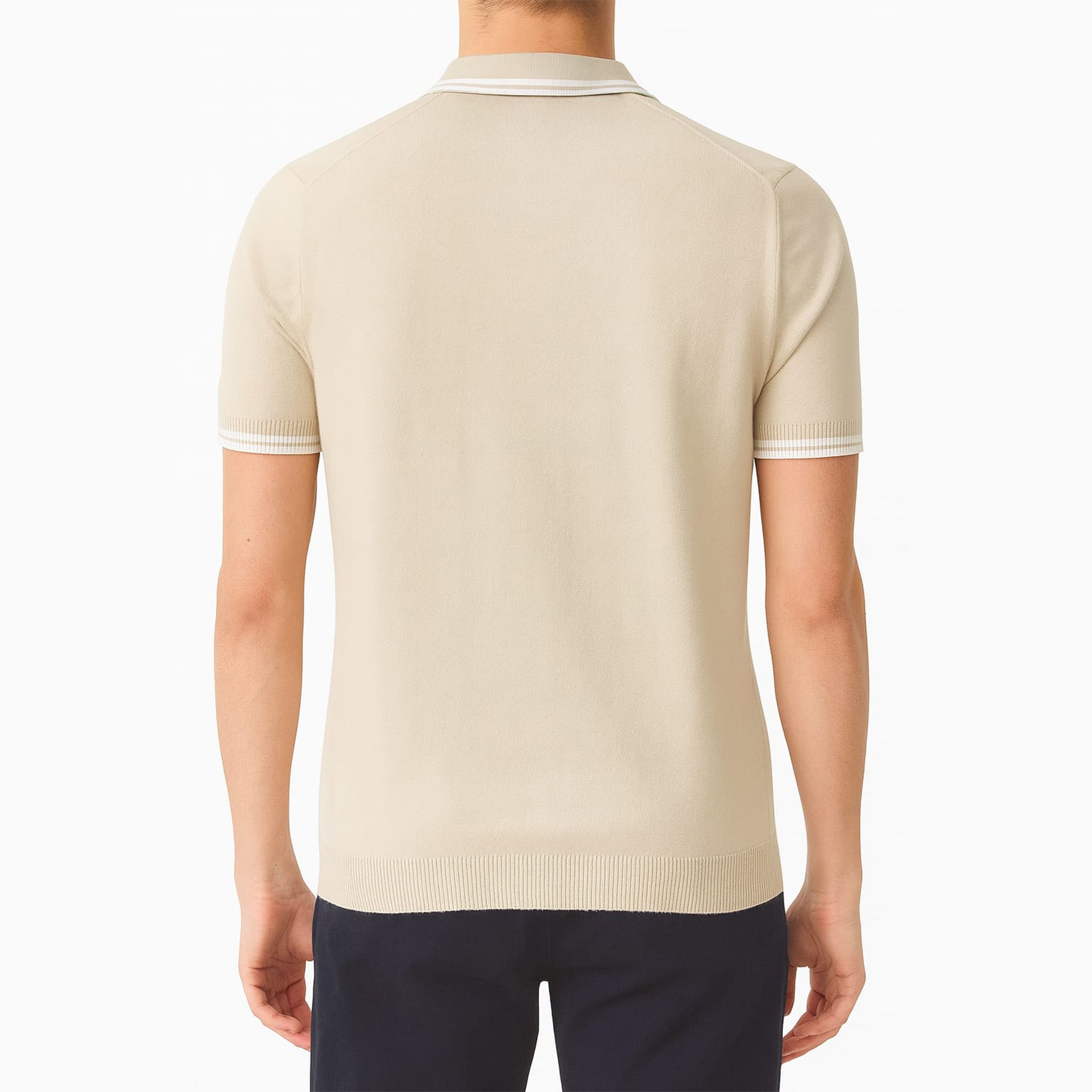 MK MENS LOGO SHORT SLEEVE COTTON POLO SHIRT