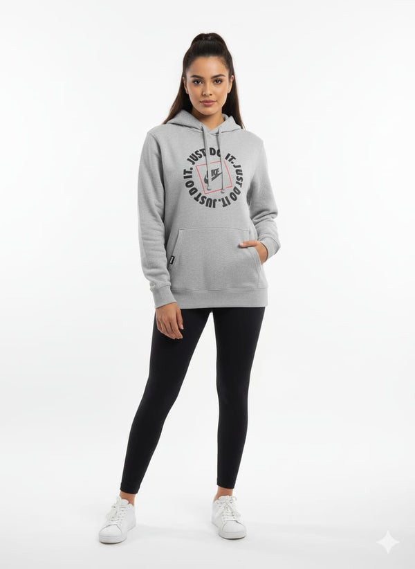 NK Just Do It Fleece Black Hoodie