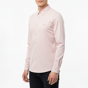 Lacoste Plain Button Down Shirt Pink color
