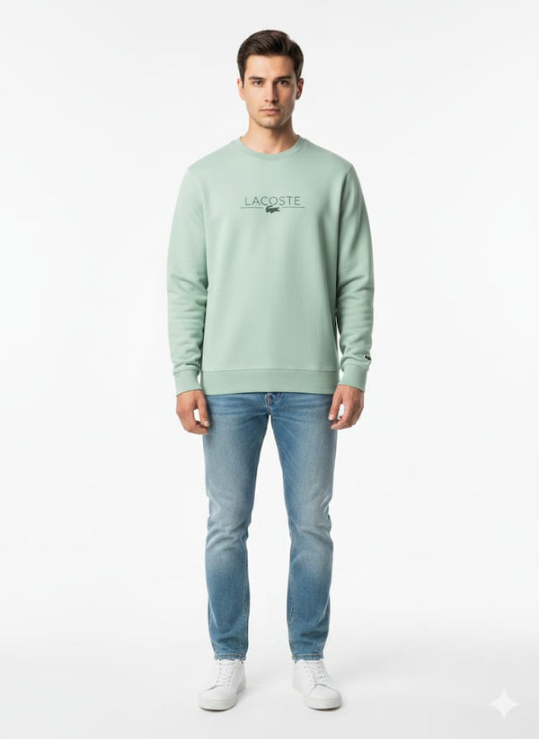LCT - Printed Logo Fleece Crew Neck Sweatshirt (Sea Green)
