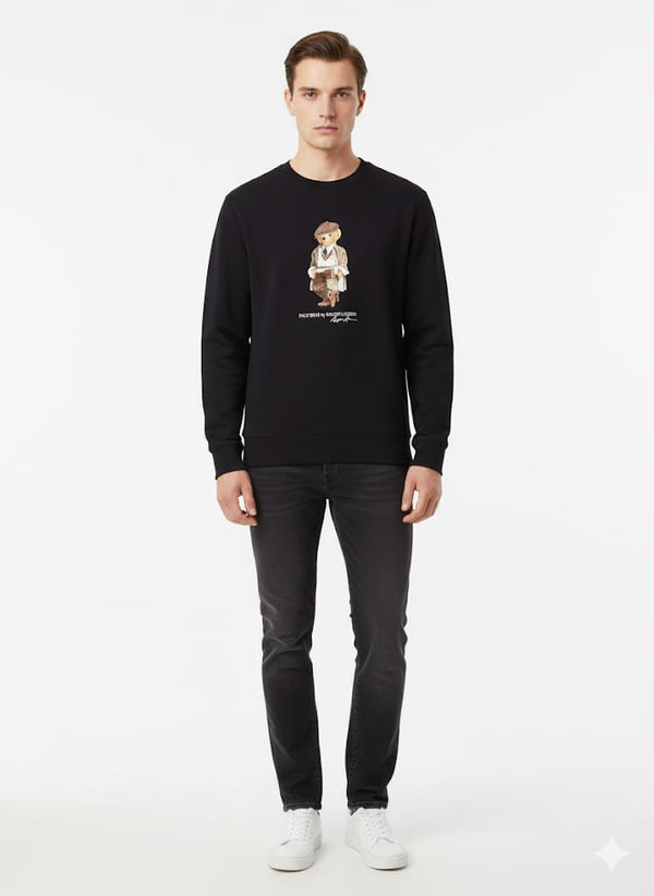 RL Fleece Pullover Sweat Shirt (Navy)(Imported)