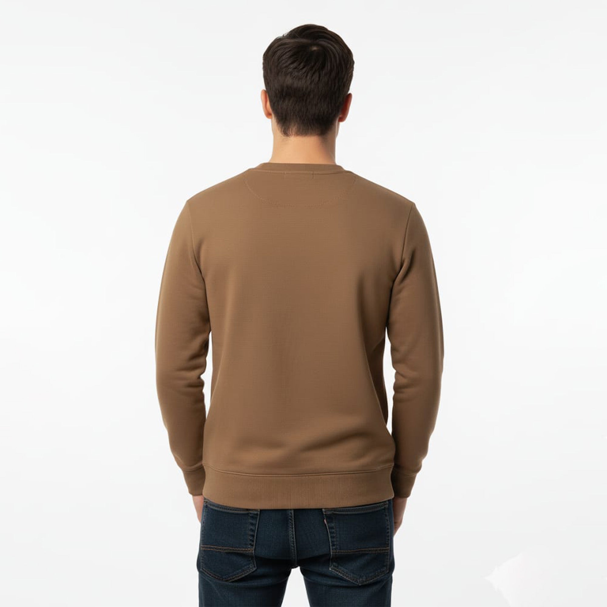 Tommy Hilfiger Men's Chest Logo Sweatshirt - Camel
