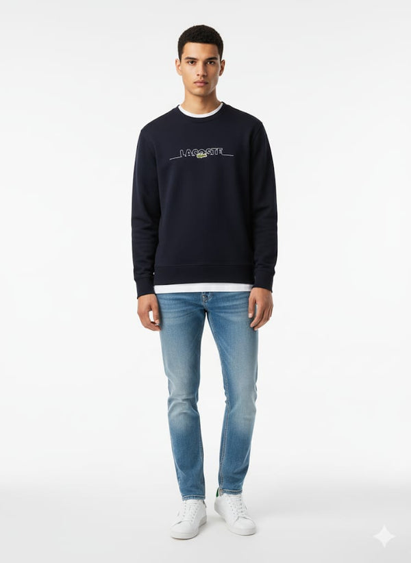 LCT Printed Logo Fleece Crew Neck Sweatshirt