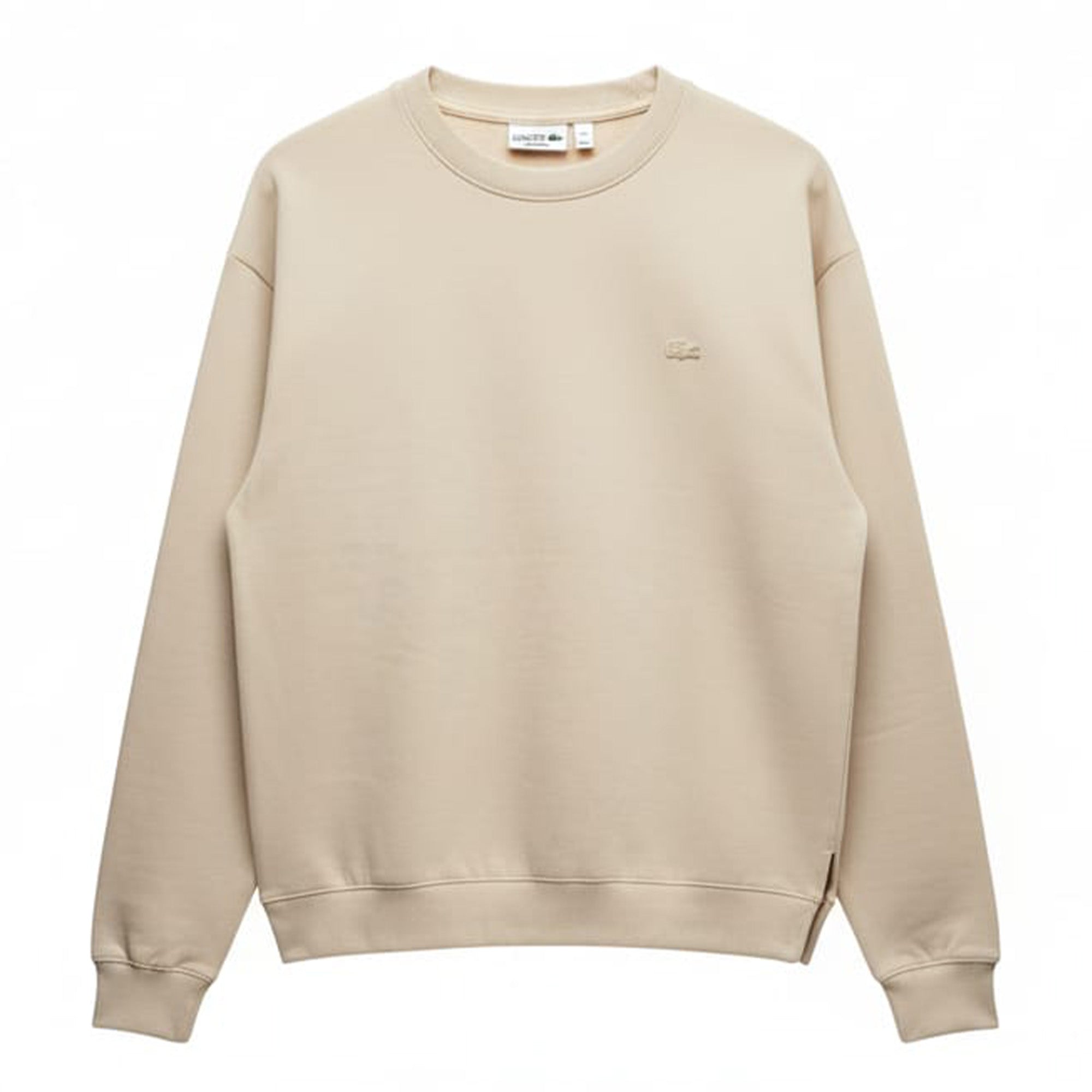 Lacoste OFF-White Basic Fleece Sweatshirt.
