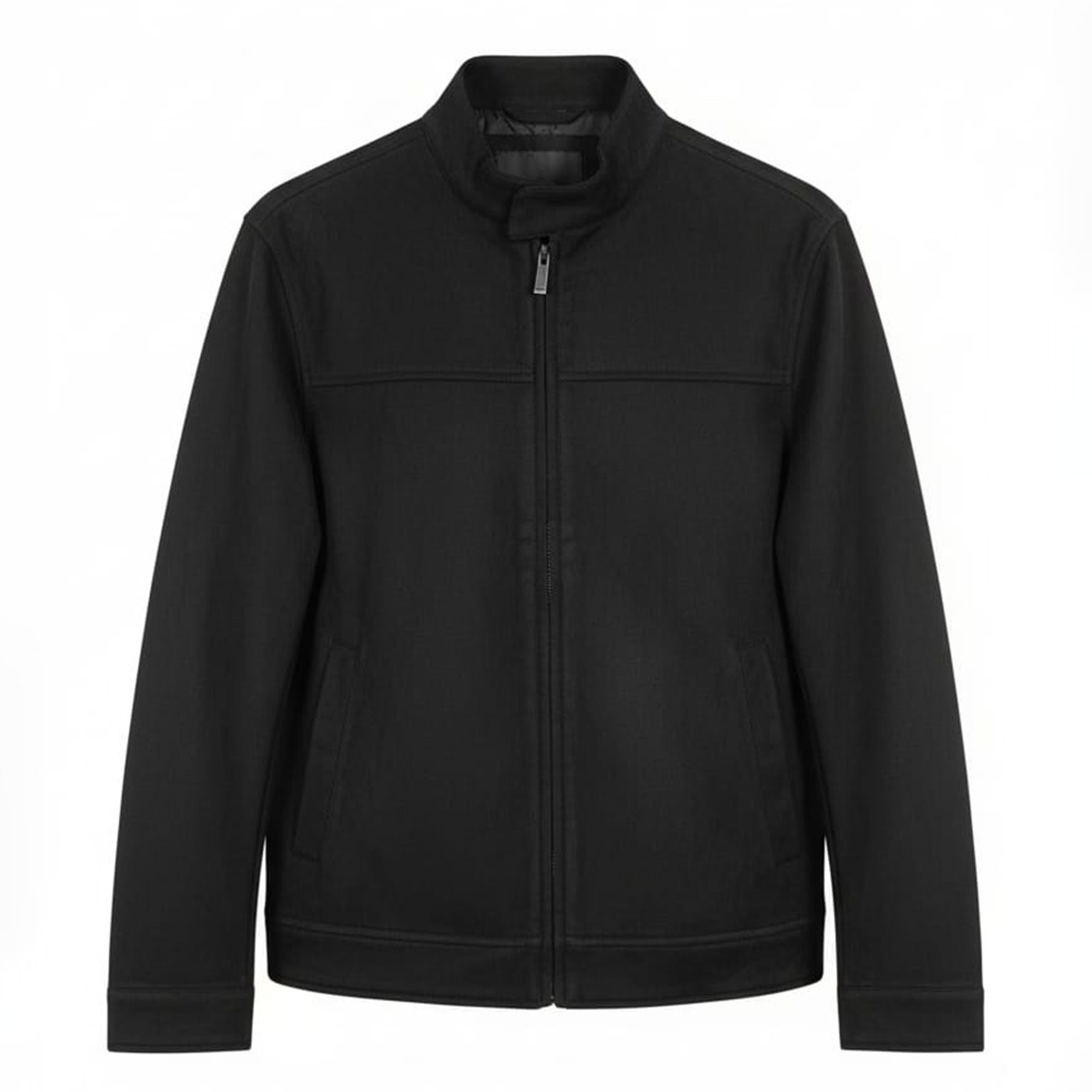 Massimo Dutti Suede Jacket Black