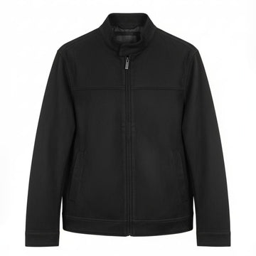 Massimo Dutti Suede Jacket Black