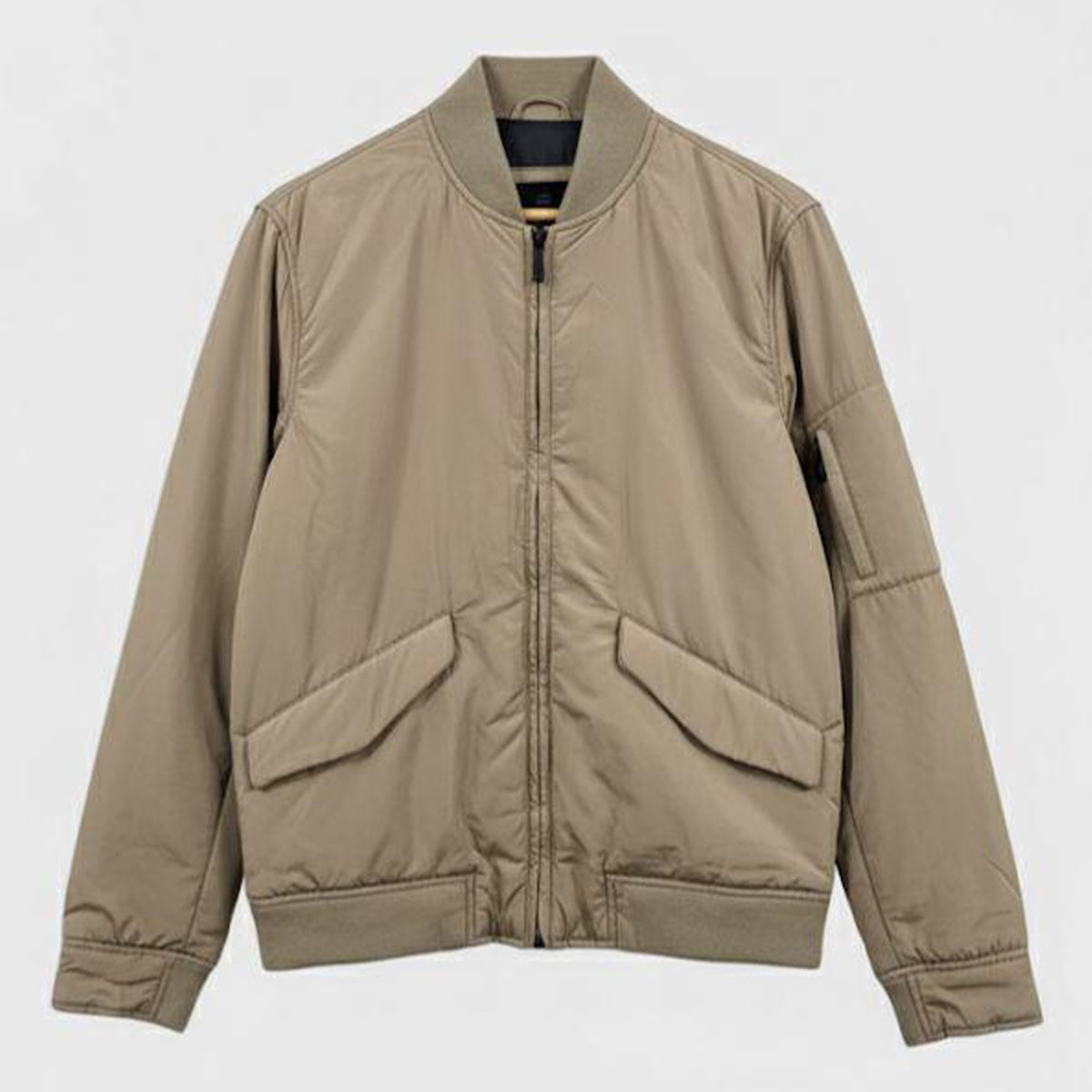 Massimo Dutti Puffer Jacket Golden/Beige