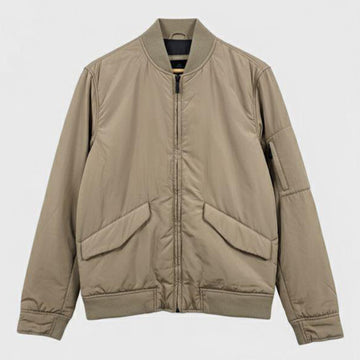 Massimo Dutti Puffer Jacket Golden/Beige