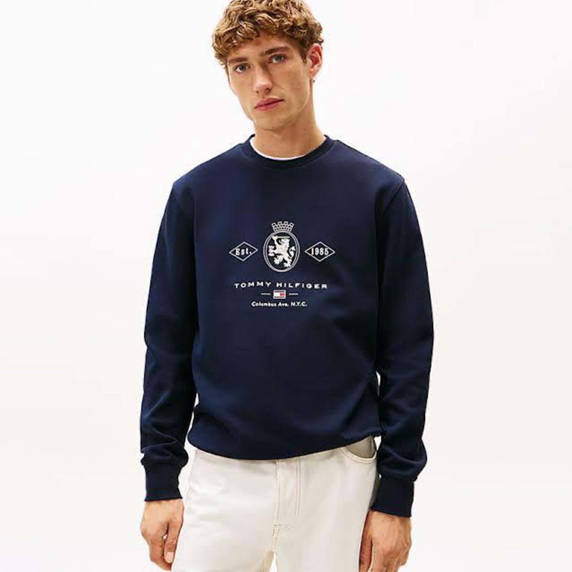 Tommy Hilfiger Premium Printed Navy Sweatshirt