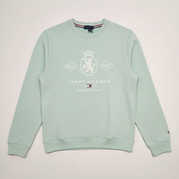 Tommy Hilfiger Premium Peinted Sweatshirt in Sea Green