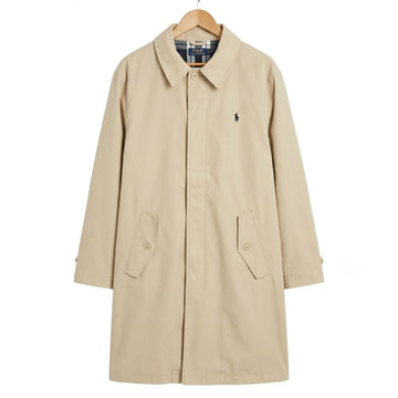 Ralph Lauren  Men's Twill Walking Long Coat Beige