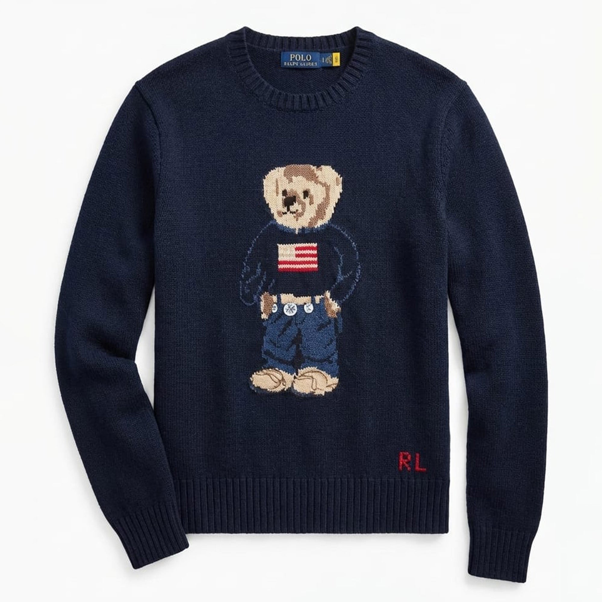 Ralph Lauren Men's Crewneck Sweater Navy Blue