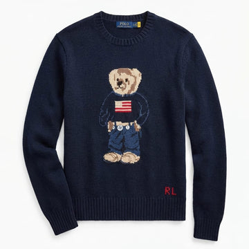 Ralph Lauren Men's Crewneck Sweater Navy Blue