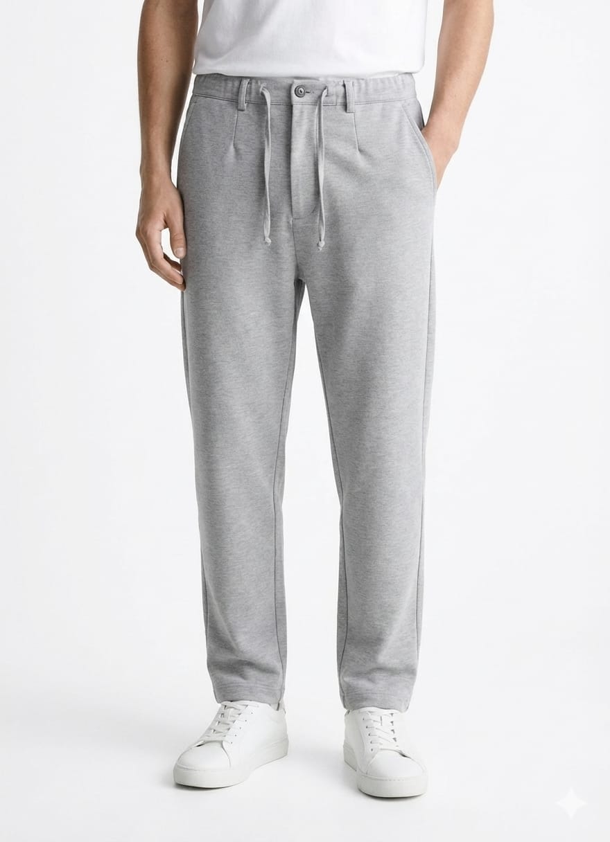 Zara Interlock Easy Care Tracksuit-Grey