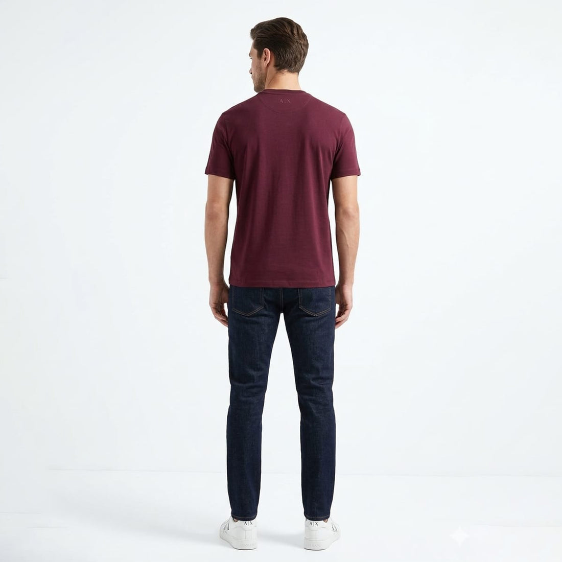 A/X Men's cotton T-Shirt - Mehroon