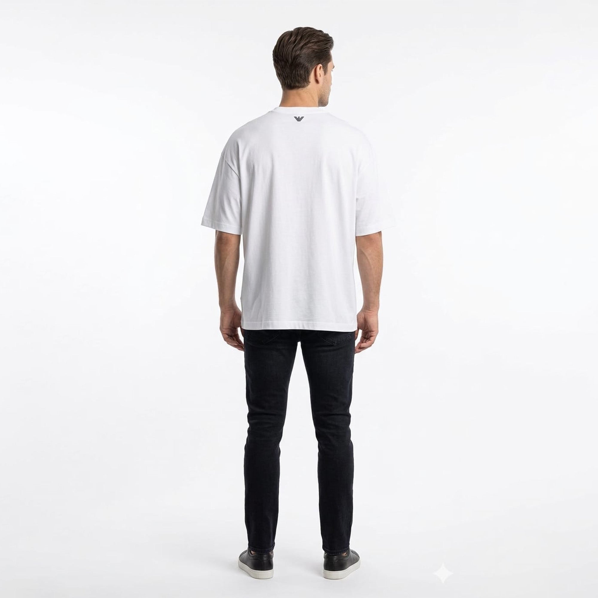 Armani Exchange  Men's logo-embroidered T-Shirt White