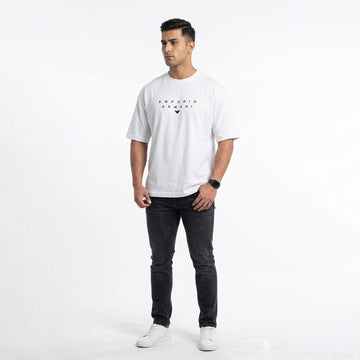 Armani Exchange  Men's logo-embroidered T-Shirt White
