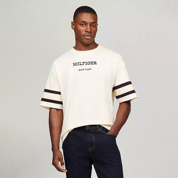 Tommy Hilfiger Men's Short Sleev T-Shirt Beige