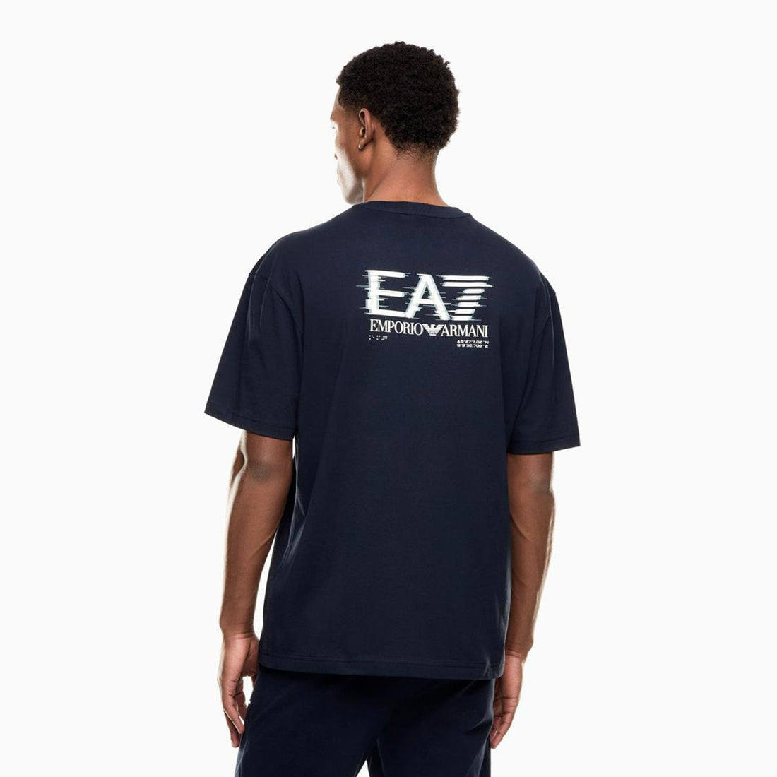 EA Men's EA7 Logo T-Shirt in Royal Blue