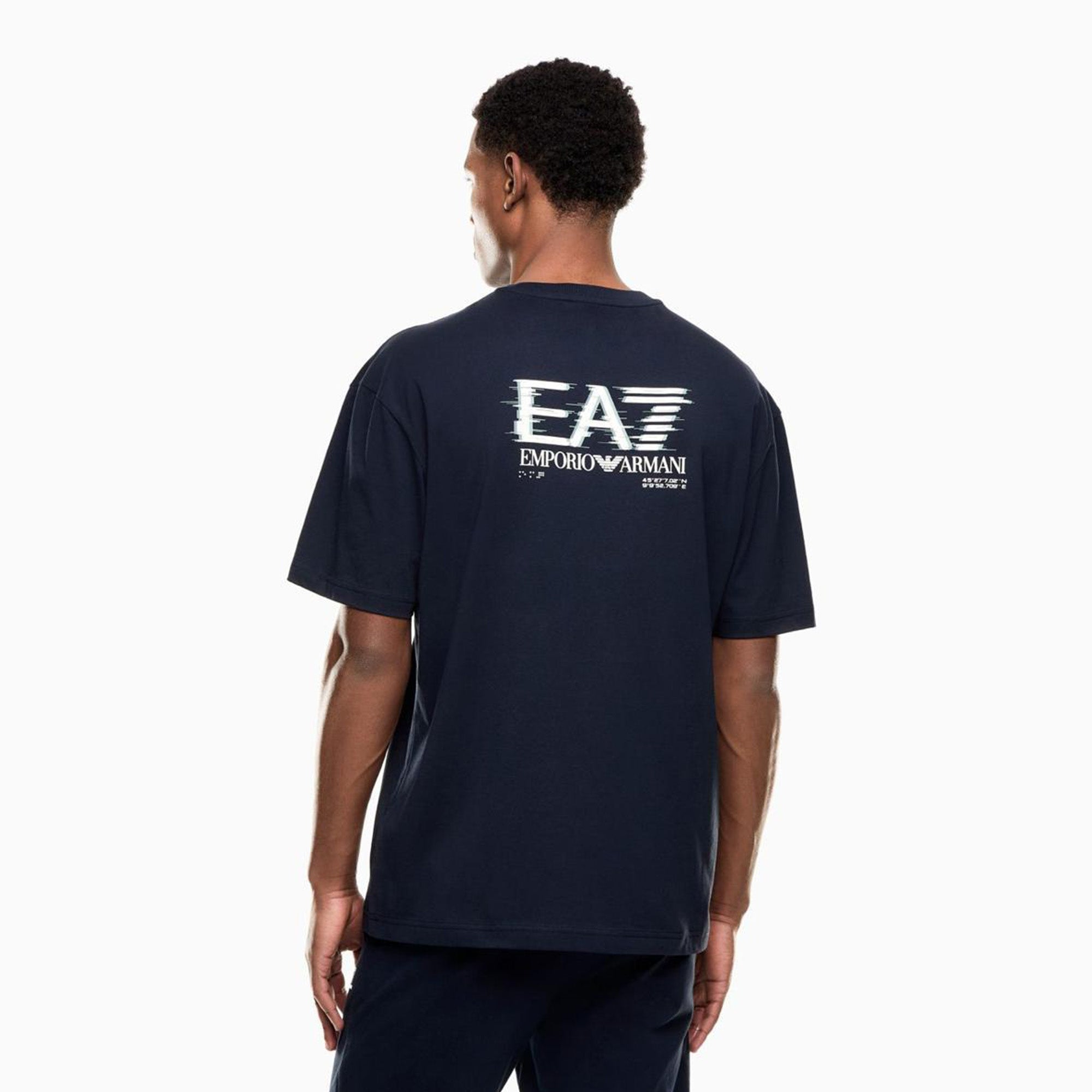 EA Men's EA7 Logo T-Shirt in Royal Blue